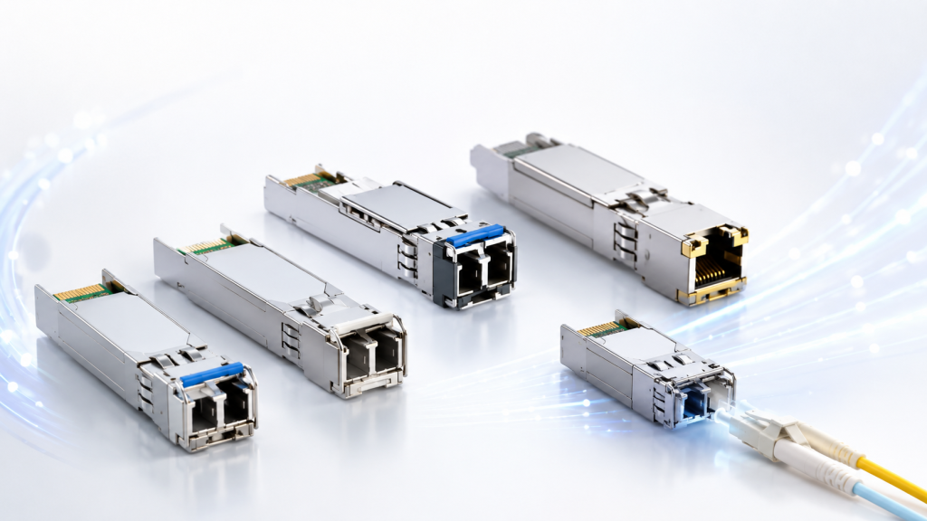 انواع ماژول فیبر نوری میکروتیک SFP و SFP+ برای تجهیزات شبکه